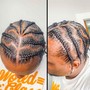 Braids (half head)