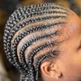 Cornrows ( 4-8)braids