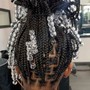 Knotless Box Braids With Beads (Shoulder Length)