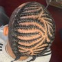 Freestyle Braids (shaved back and sides)