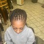 Small knotless/box braids