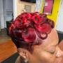 Updo, Additional Extension Add-On, Flat Iron