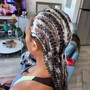 22 Feed In Braids