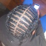 Men’s plaits high fade