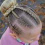 Two ponytail braids (kids)