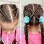 Two ponytail braids (kids)