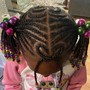 Two ponytail braids (kids)