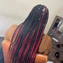 Large extended Box Braids