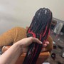 Large extended Box Braids