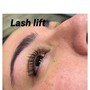 Eyelash lift and tint