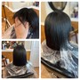 Lace front wig application