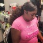 Natural Hair - Swoop Ponytail with Extensions