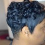 Natural roller set w/ wash