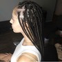 Partial Natural Hair Cornrows