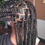 Medium Havana Rope Twists- Mid back-Lower