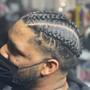 10-12 Straight back Cornrows