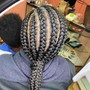 Big knotless plaits