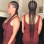 Small Feed In Braids (12+)