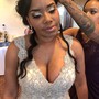 Bride hair styling