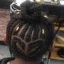 Kid's Braids w/weave (hair included)