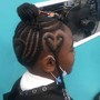 Kid's Braids w/weave (hair included)