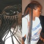 Two Large Feed In Braids