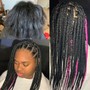 Tribal braids w/box braids