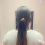 Stitch braid ponytail