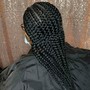 Medium knotless braids