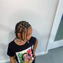 10 under knotless (without weave)