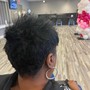 Loc Maintenance and haircut/ edge up with fade or design