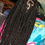 medium size box braids