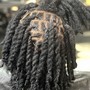 Wash retwist and curls