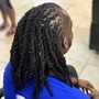 Loc retwist and basic style