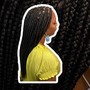 Jumbo knotless plaits