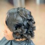 Virgin Relaxer cut and curl