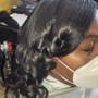 Braided foundation for Full a sew in