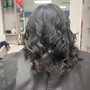 Blowout/Blowdry style (no flat iron included)