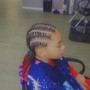 Large Knotless braids (mid-back)