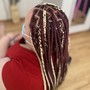 Medium knotless braids