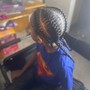 Medium knotless Braids (mid back)