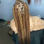 Small (Buttlength) Knotless Braids