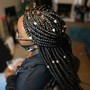 Large Individual Braids(with Hair added )