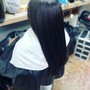 Silk Press Package (Steam Treatment, Deep Con'd, Trim)