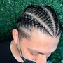 Two Feed-In Cornrows