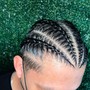 Two Feed-In Cornrows