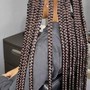 Adult small knotless braids