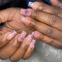 French tip on all 10 nails