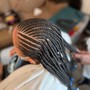 Straight  Back Feed-in Braids ($80-$120) (1-18 braids)Hair Included