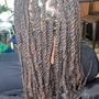 Dreadlocks start up with natural hair